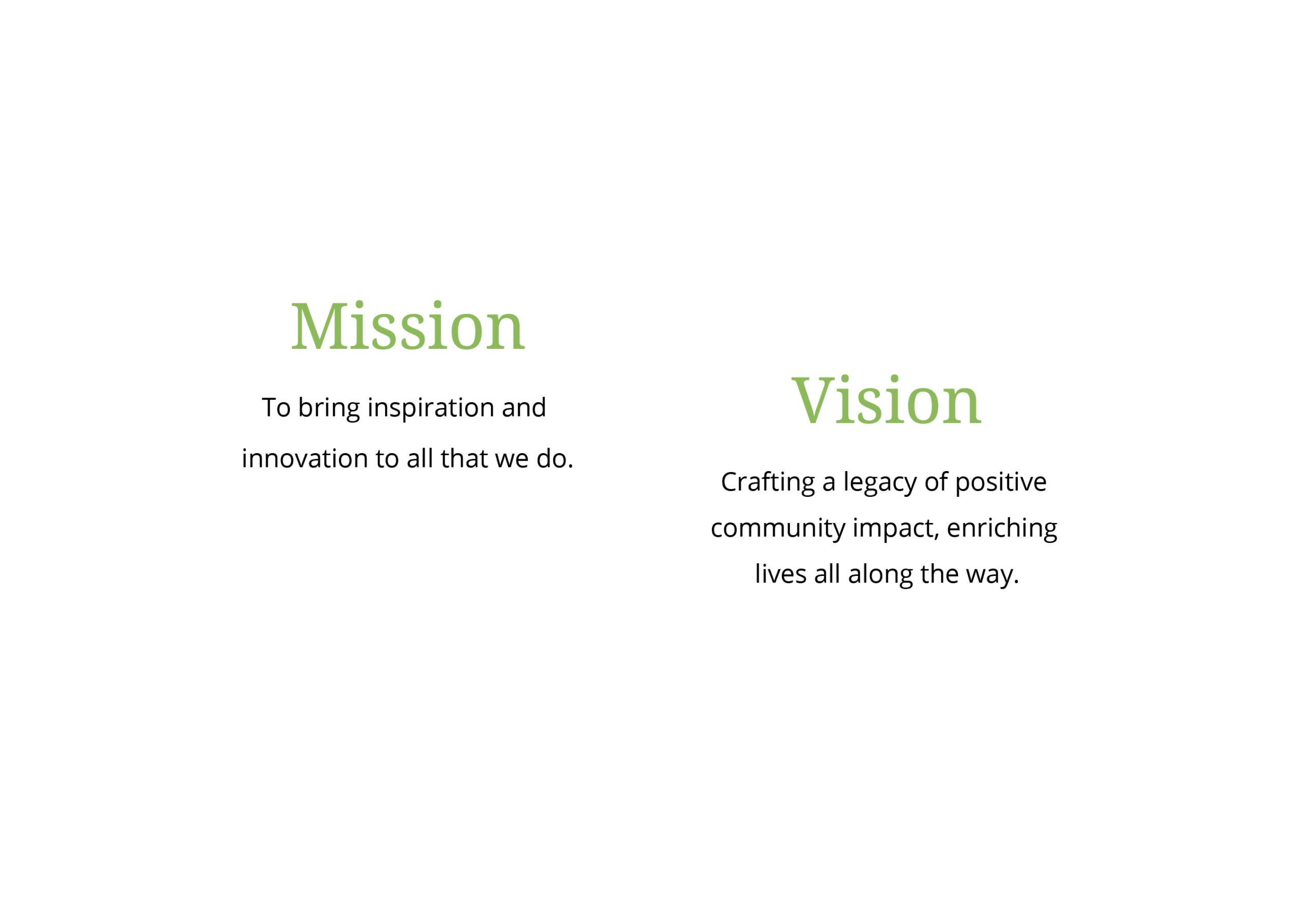 Mission and Vision